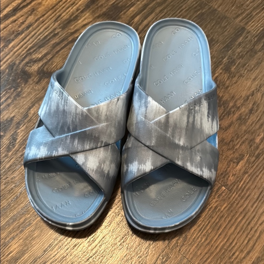 Cole Haan Gray Slide Sandals